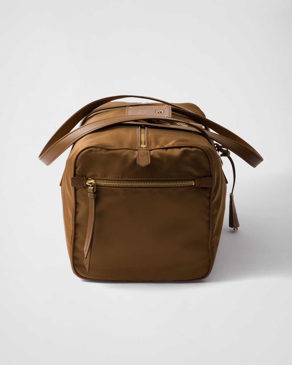 Large Re-Nylon Top-Handle Bag With Padlock - Image 5